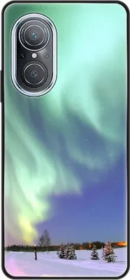 Produktbild von König Design Hülle kompatibel mit Huawei nova 9 SE Kunststoff Soft Handyhülle - Handy Case Polarlichter