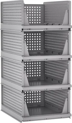 Produktbild von Famanu Aufbewahrungsbox Stapelbar für Kleiderschrank - Organizer für Kleidung
