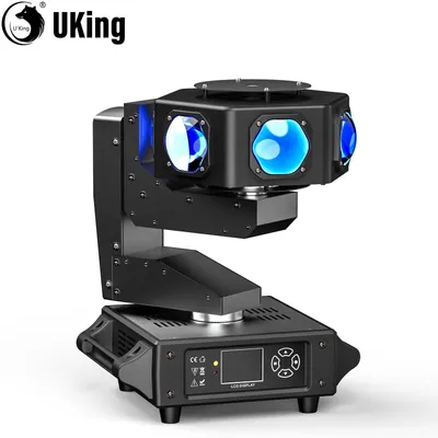 Zdjęcie produktu dla Oświetlenie ruchome 240W RGBW LED z możliwością obrotu o 360° i sterowaniem DMX512, idealne do scen i dyskotek