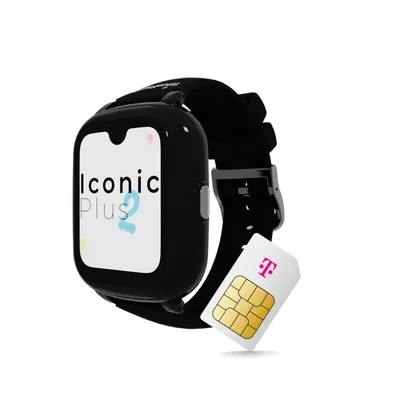 Produktbild von Telekom Iconic Plus 2 Kinder Smartwatch in Gotham Black mit Telekom Tarif