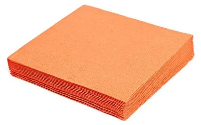 Produktbild von 250x Servietten 24 x 24 cm 1/4 -Falz 2-lagig orange
