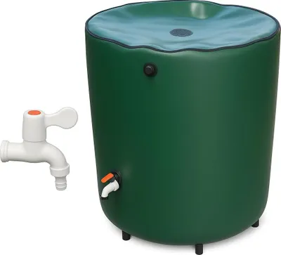 Immagine prodotto di Serbatoio per acqua piovana 500L Barile per acqua piovana pieghevole verde Serbatoio per acqua piovana pieghevole