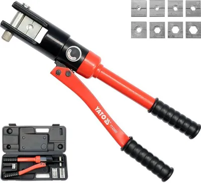 Immagine prodotto di YATO Pinze per crimpare idrauliche Pinze per crimpare 8t Capicorda Chiave per tubi 10-120 mm²