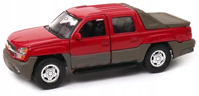 Produktbild von Welly Chevrolet Avalanche Modellauto rot im Maßstab 1:32