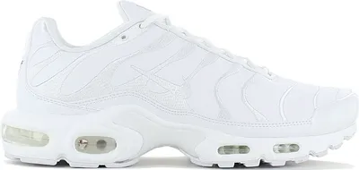 Image de Nike Air Max Plus TN Leather - Triple White - Baskets pour homme AJ2029-100, taille : 47 (EU) / 12,5 (US)