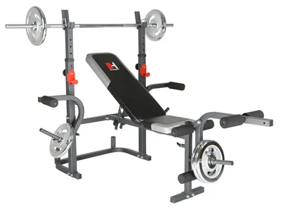 Obrázek produktu pro HAMMER Bermuda XT, Olympijská posilovací lavice, 150 kg, Černá, Červená, Stříbrná, 1310 mm, 1800 mm, 1230 mm