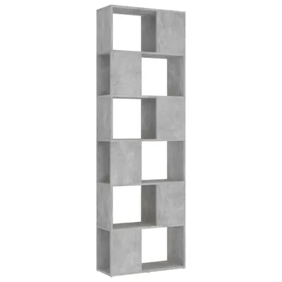 Image de Bibliothèque/Séparateur de pièce Gris béton 60x24x186 cm