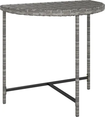 Produktbild von vidaXL Gartentisch Grau 80x50x75 cm Poly Rattan