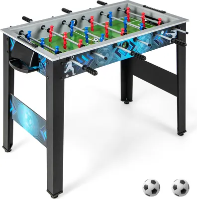 Produktbild von COSTWAY Tischkicker für alle Altersgruppen, stabiles Tischfußballspiel mit 2 Fußbällen 18 realistischen Spielern & Bemalung im Sportstil Indoor-Kicker