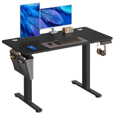 Image de Bureau réglable en hauteur électrique | Noir | 120,1 x 60,1 x 72,1-120,1 cm