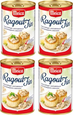 Image de Meica Ragout Fin volaille tendre et veau 400g pack de 4