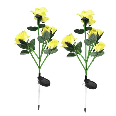 Zdjęcie produktu dla Rose Light, Flower Light, Solar Rose Light, LED Flower Light, Lawn Rose Light, Garden Decoration Light