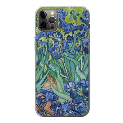 Produktbild von MuchoWow® Handyhülle Schutzhülle Hülle für iPhone 12 Pro Max Schwertlilien - Vincent van Gogh Silikon Softcase Handy Hülle - Hartschale