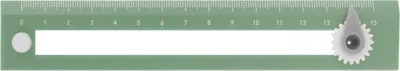 Image de Règle de compas Deux-en-un-Outil d'apprentissage de haute précision pour le traçage de règles pour les élèvesVert