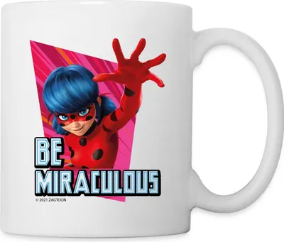 Produktbild von Spreadshirt Miraculous Ladybug Be Miraculous Tasse, One size, Weiß