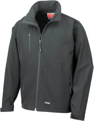 Produktbild von Result Herren Softshell-Jacke, zweilagig, wasserabweisend, atmungsaktiv BC864 (3XL) (Schwarz)