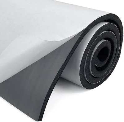 Produktbild von Omgoods – Selbstklebende Neopren-Schaumstoffrolle zur Schallisolierung und Schwingungsdämpfung (300 mm x 6 mm)