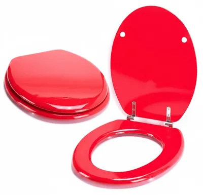 Produktbild von InAndOutdoorMatch - Wc-Brille - O-Form - Rot, KI-generiertes Bild