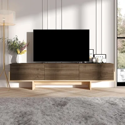 Obrázok produktu pre Skye Decor, Hege - Walnut, Sapphire Oak, TV stolík, orech, 100 % MELAMÍNOVÁ DRESOVANÁ DOSKA, 180 x 30 x 44,6 cm