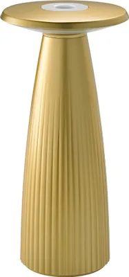 Produktbild von SIGOR Akku-Tischleuchte LED Nuflair 24cm goldfarben 2,2W Flex-Mood 2200K/2700K IP54 Ra85 USB-C dimmbar