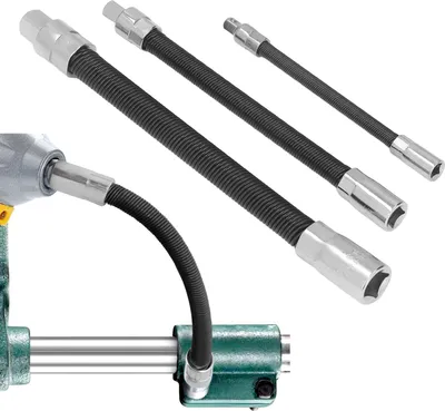 Zdjęcie produktu dla 3 sztuki elastycznego przedłużacza ze stali sprężynowej do wiertarki elektrycznej z uchwytem magnetycznym do napraw samochodowych