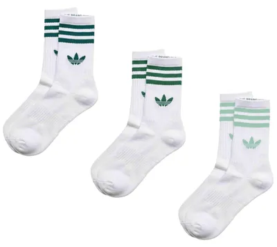 Zdjęcie produktu dla Skarpetki Adidas Socks 3 Stripes Crew Socks 3p 'White Rich Green' ( ) dla Uni