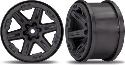 Produktbild von Traxxas TRX6772 Felgen Rustler 4X4 2.8 schwarz (2 Stk.)