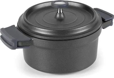 Produktbild von Lacor 25929 Faitout AVEC Couvercle ROND 28 CM Kochtopf inkl. Deckel, Gusseisen/Gussaluminium, 28 cm Durchmesser, Induktionsherd-geeignet, Antihaftbeschichtung