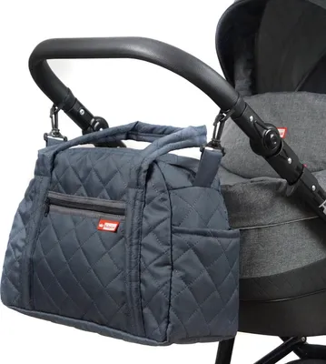 Produktbild von BabyLux Wickeltasche Kinderwagentasche Pflegetasche CandyPIK Grau