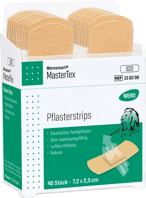 Produktbild von MasterTex Pflasterstrips, 7,2 x 2,5 cm, 40 Stk