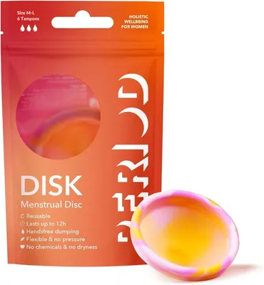 Produktbild von Menstruationsscheibe aus medizinischem Silikon, wiederverwendbar, Größe M/L, für die Menstruation