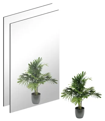 Produktbild von Wandspiegel Selbstklebend HD 40 x 30 cm Rahmenlos 2 Stück