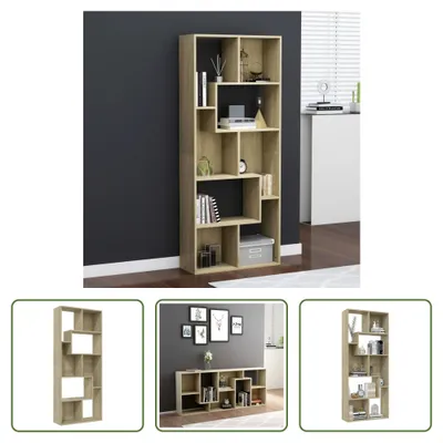 Produktbild von The Living Store Bücherregal Sonoma-Eiche 67x24x161 cm Holzwerkstoff