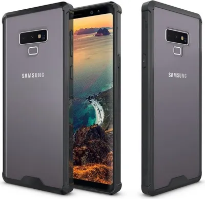 Produktbild von Handy Tasche für Samsung Galaxy Note 9 Case Schutz Hülle Cover Tranparent Schwarz