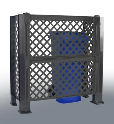 Produktbild von KHW-Mülltonnenspalier aus hochwertigem Kunststoff, stabil, wetter-/UV-beständig, 114 x 47 x H 105 cm; Farbe: Anthrazit.