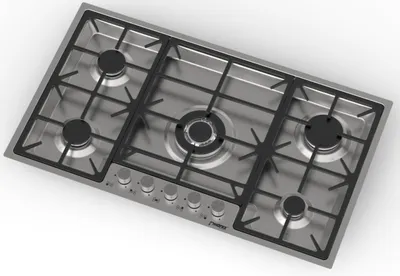 Produktbild von Phönix PS-905FL flächenbündiges Gaskochfeld Gaskocher 5 flammig Edelstahl Einbauherd 90cm