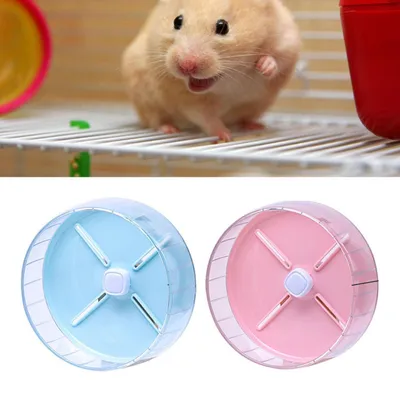 Immagine prodotto di Ruota silenziosa per criceti, diametro 20 cm, rosa, in acrilico
