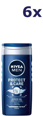 Produktbild von 6x Nivea Douchegel Men - Protect & Care 250 ml