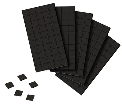 Produktbild von Selbstklebende Magnete, Mini-Selbstklebemagnete, 1 x 1 cm Magnete, Magnetstreifen, selbstklebende Magnete, flache Magnete für Schule, Familie, Büro, Whiteboard, Kühlschrank (250 Stück)