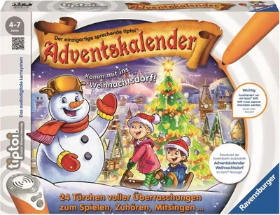 Produktbild von Ravensburger 00778 tiptoi Adventskalender-das Weihnachtsdorf