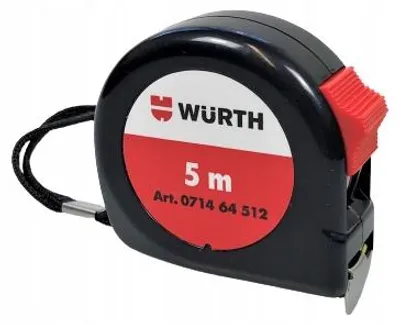 Produktbild von Wurth Rollmaßband 5 Meter Langlebig und Robust