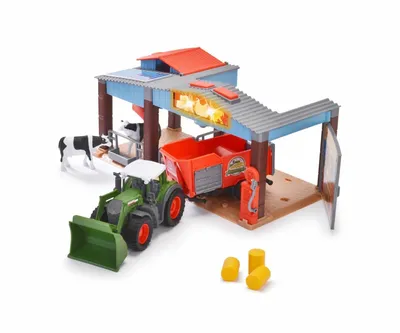 Immagine prodotto di Dickie Toys Fendt Fattoria Granaio + Luce e Suono