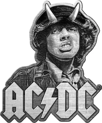 Produktbild von AC/DC - Abzeichen "Angus", Druckguss RO8673 (Einheitsgröße) (Schwarz/Grau)