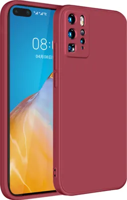 Obrázek produktu pro Pouzdro pro Huawei P40 Pro Měkký tekutý silikonové, nárazuvzdorné gumové pouzdro červené