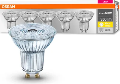 Produktbild von Osram PAR 16 LED-Lampe Warmweiß 2700 K 4,3 W GU10