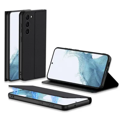 Image de Étui magnétique antichoc pour Samsung Galaxy S23 Plus 5G, noir, neuf