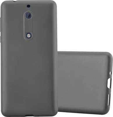 Produktbild von Cadorabo Schutzhülle für Nokia 5 2017 Hülle in Grau Handyhülle TPU Silikon Etui Cover Case