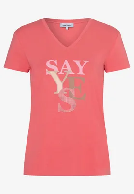 Produktbild von T-Shirt mit Schrift