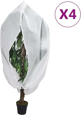 Obrázok produktu pre Flísové kryty na rastliny so zipsom 4 ks 70 g/m² 3,14x2,5 m