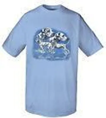 Produktbild von KINDER T-Shirt mit Print - Dalmatiner - 08248 hellblau - aus der ©Kollektion Bötzel - Gr. 110-164 Größe - 152/164